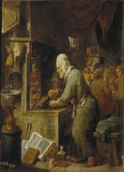 Een alchemist, 1631-1640