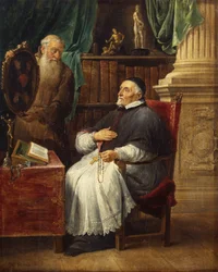 Portret van bisschop Antonius Triest en zijn broer Eugene, een kapucijn