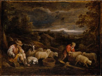 Herders en schapen