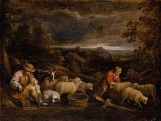 Herders en schapen