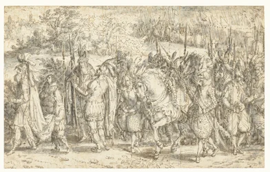 Quintus Fabius Maximus Meeting his Son on Foot