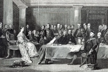De Eerste Raad van de Koningin, uit 