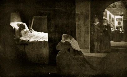 De dood van Cromwell, 1658, illustratie uit 