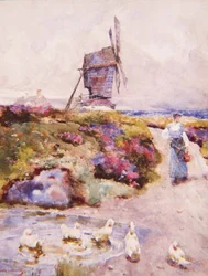 De molen op de gemeenschappelijke grond, Houghton, Huntingdonshire