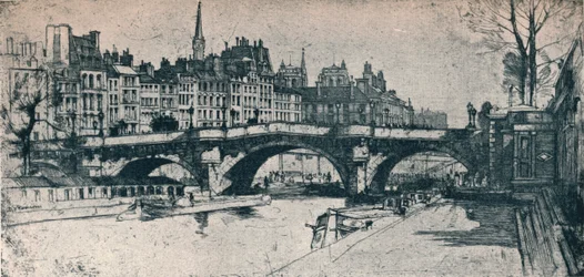 Pont Neuf: plaat één uit de Parijs-set, 1904