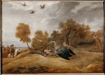 Aartshertog Leopold Wilhelm jaagt op reigers met valken ...