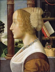 Profielportret van een Jonge Vrouw