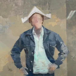 Robert Filliou 22, 2021 (olieverf op linnen)