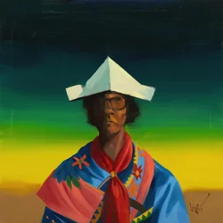 Robert Filliou 30 (Métis), 2023 (olieverf op linnen)