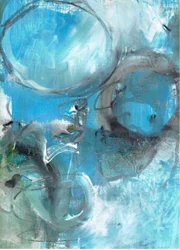 Abstract Blue Flow