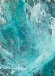 Abstract Teal Flow