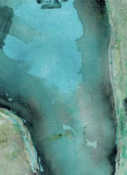 Rustige, blauwgroene wateren
