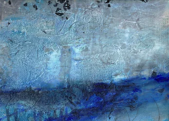 Diepblauwe abstractie