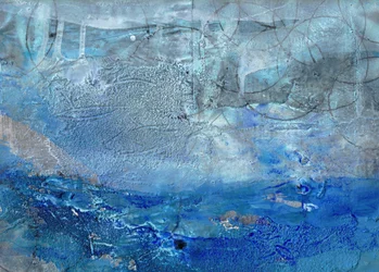 Diepblauwe abstractie