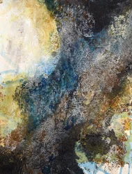 Deep Blue Gold – Abstract