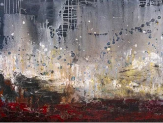 Dynamisch abstract landschap