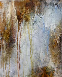 Aards, bloemig, abstract