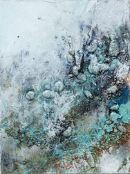 IJzige blauwgroene texturen
