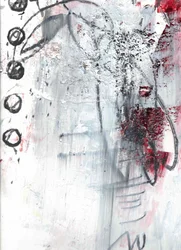 Rood-zwarte abstracte grunge