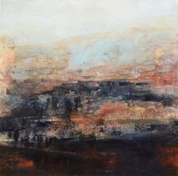 Rustiek abstract landschap