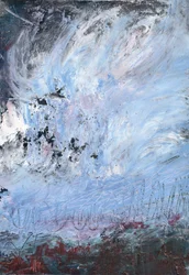 Stormachtig abstract landschap
