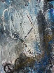 Blauw-gouden abstract met textuur