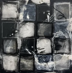 Monochroom raster met textuur