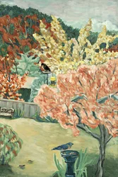 Achtertuin herfst, 2016 (acryl op doek)