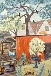 Achtertuin Jungle, 2019 (acryl op canvas)