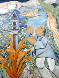 BirdMan, 2020 (acrylverf op doek)