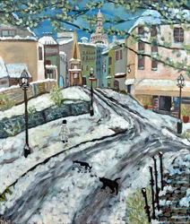 Vroege sneeuw, 2020 (acrylverf op doek)