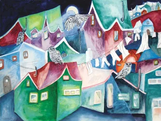 Nachtbrakers, 2015 (aquarel)