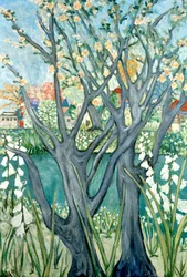 Lentebomen, 2012 (acryl op doek)