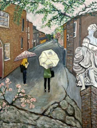 De toeschouwer, 2020 (acryl op doek)