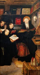 St. Augustinus onderwijst kluizenaars