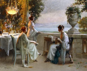 Een soirée op het terras