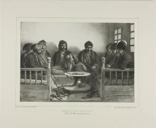 Armeniërs en Tartaren in een café