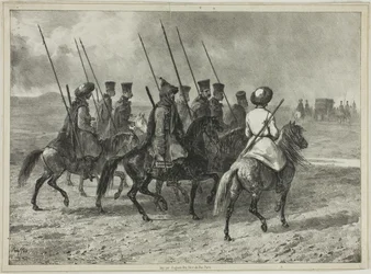 Kozakkenescorte naar de Grens van Koeban, Taman (Centraal Rusland), 11 oktober 1837