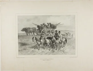 Familie van reizende Hongaarse zigeuners, Moldavië, 19 juli 1837