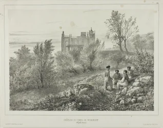 Het kasteel van graaf Woronzoff, Aloupka, de Krim, 12 augustus 1837