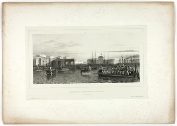 Het Franse leger landt in Civita-Vecchia, 25 april 1849, uit Souvenirs d’Italie: Expédition de Rome