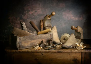 Vintage schoenmakersgereedschap