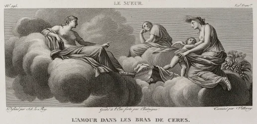 Denis-Sébastien Leroy, Antoine-Claude-François Villerey et Chataigner - Liefde in de armen van Ceres, naar Eustache Le Sueur - 1802-1815