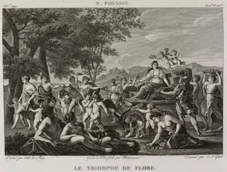 Denis-Sébastien Leroy, Chataigner en Niquet - De triomf van Flora, naar Nicolas Poussin - 1802-1815