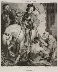 Denis-Sébastien Leroy, Le Rouge en Dambrun - Sint Maarten, naar Antoine van Dyck - 1802-1815