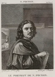 Denis-Sébastien Leroy et Boutrois - Het portret van Nicolas Poussin, naar Nicolas Poussin - 1802-1815