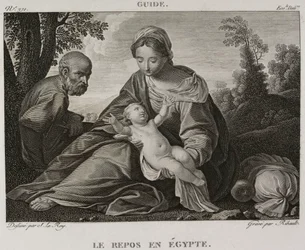 Denis-Sébastien Leroy et Ribault - De rust in Egypte, naar Guido Reni - 1802-1815