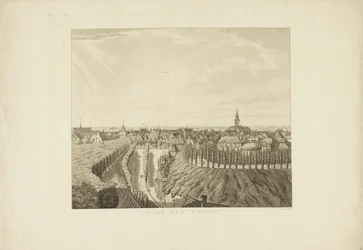 Nijmegen, zicht vanuit de Belvédère richting het westen