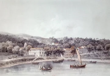 Uitzicht op St Jean, nabij Nice