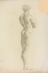 Een studie van een mannelijk figuur